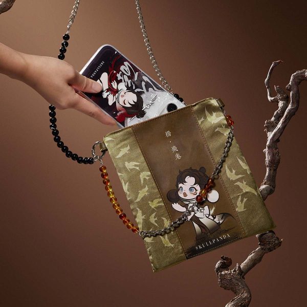 SKULLPANDA The Ink Plum Blossom Series-Bead String Mini Bag - Image 4