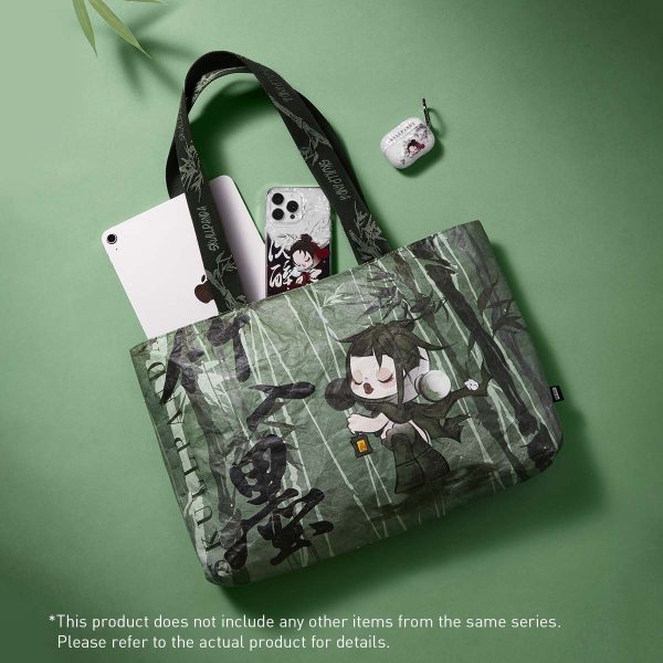 SKULLPANDA The Ink Plum Blossom Series-Tote Bag - Image 4