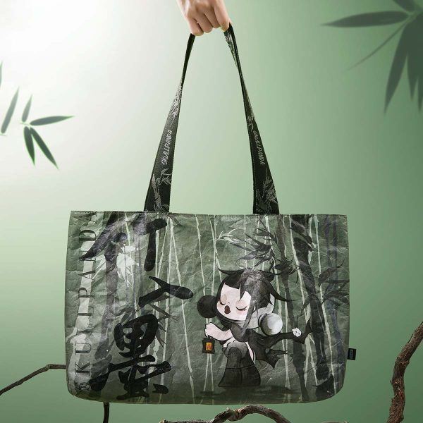 SKULLPANDA The Ink Plum Blossom Series-Tote Bag - Image 2