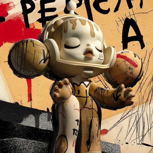 MEGA α SKULLPANDA 1000% JEAN-MICHEL BASQUIAT - Image 7
