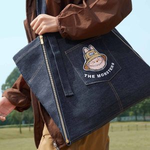 Alternative view of THE MONSTERS FALL IN WILD SERIES-Denim Apron Bag