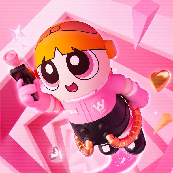 MEGA SPACE MOLLY 400%+100% THE POWERPUFF GIRLS-Blossom - Image 6