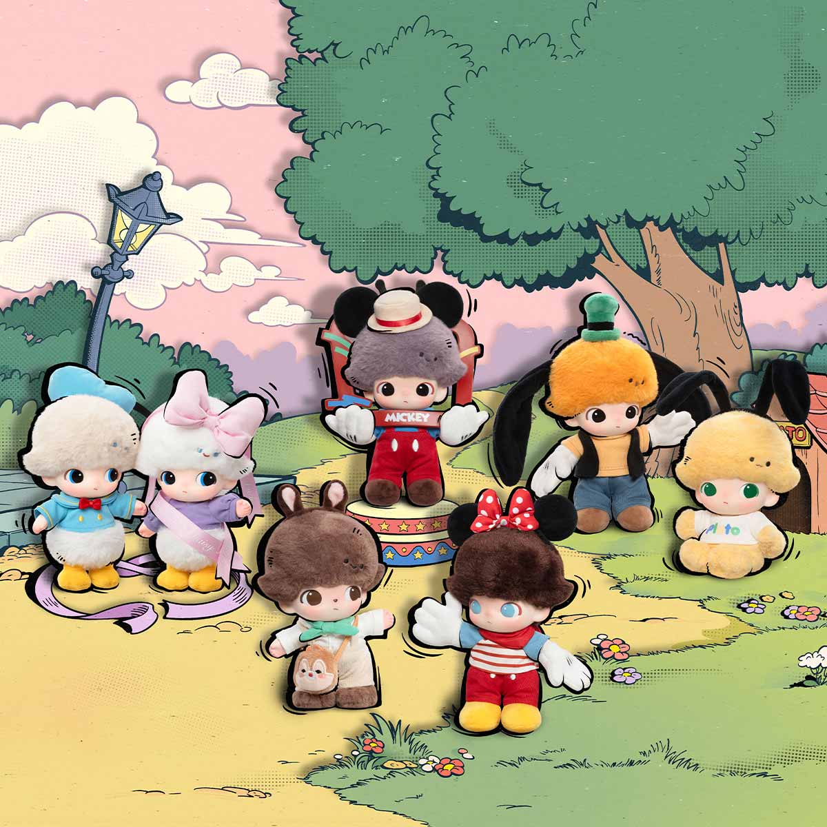 DIMOO WORLD × DISNEY Series-Vinyl Plush Keychain Blind Box - Image 7