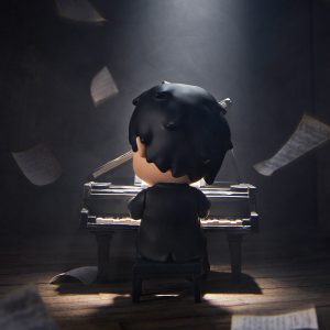 Alternative view of Hirono The Pianist Figure