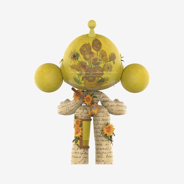 MEGA α SKULLPANDA 1000% Van Gogh Museum Sunflowers - Image 5