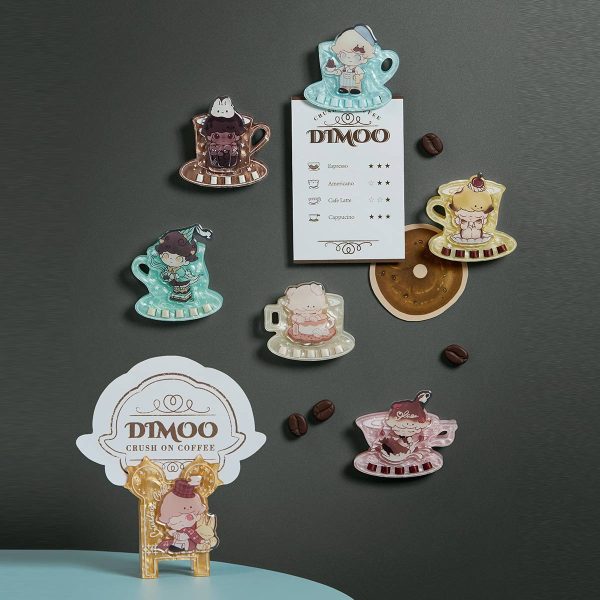 DIMOO Crush on Coffee Series-Acrylic Fridge Magnet Clip Blind Box - Image 3