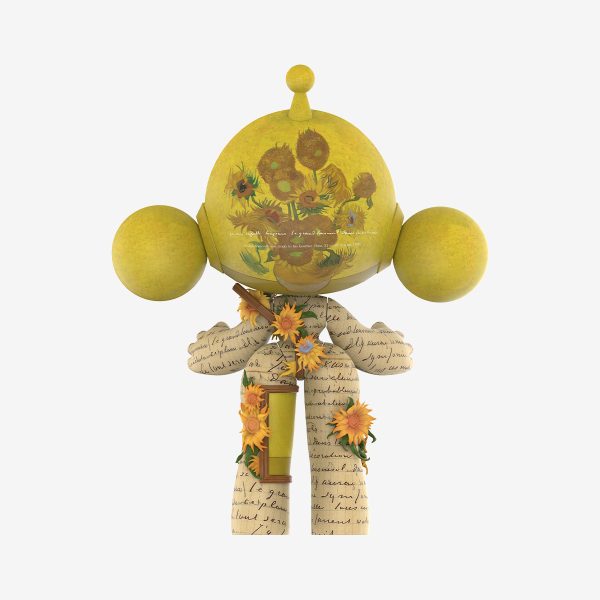 MEGA α SKULLPANDA 400% Van Gogh Museum Sunflowers - Image 5
