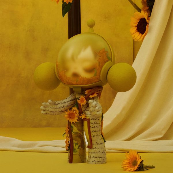 MEGA α SKULLPANDA 400% Van Gogh Museum Sunflowers - Image 6