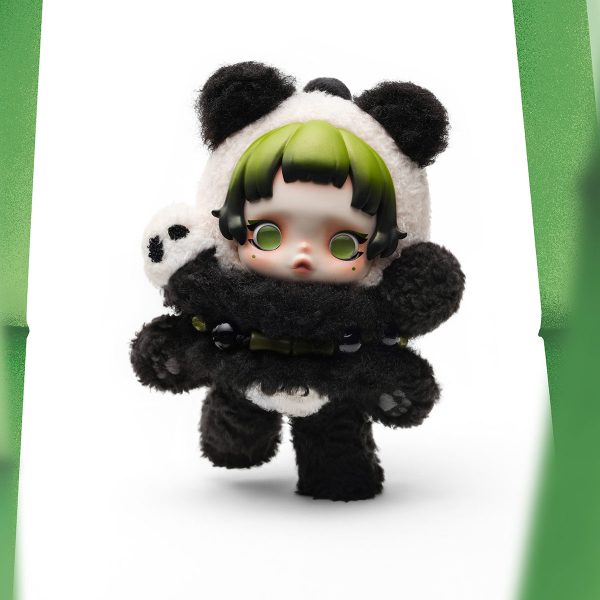 SKULLPANDA Lazy Panda Plush Doll Pendant - Image 6