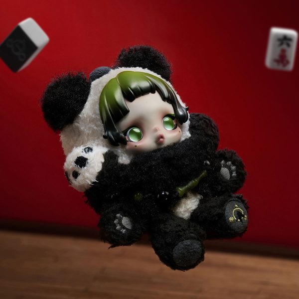 SKULLPANDA Lazy Panda Plush Doll Pendant - Image 4