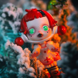 Alternative view of SKULLPANDA White Maid Figurine
